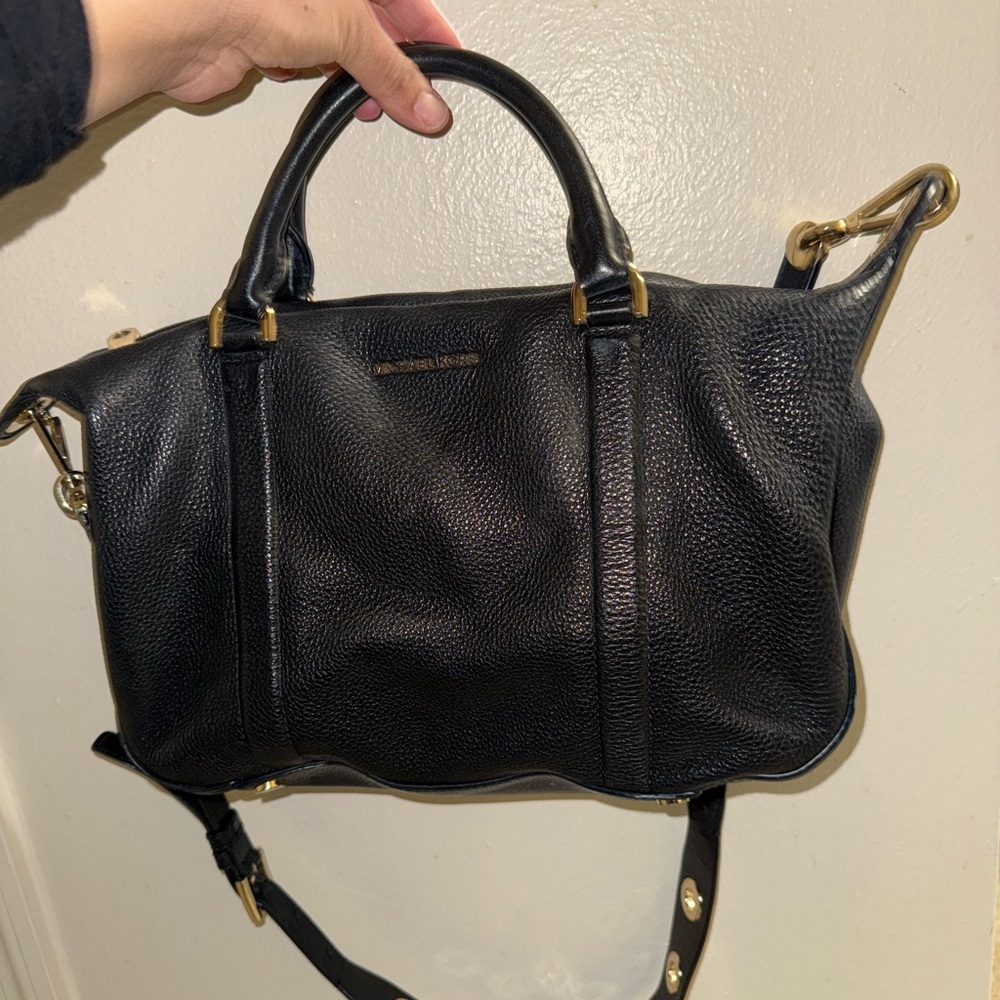 Michael Kors Black Leather Satchel